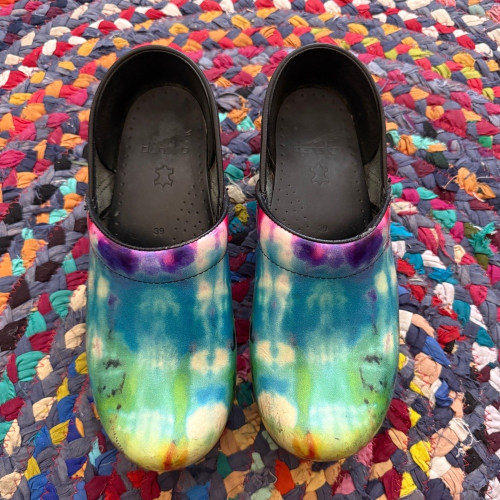 Tie Dye Dansko Clogs